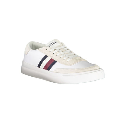 Tommy Hilfiger White Polyester Athletic Sneakers