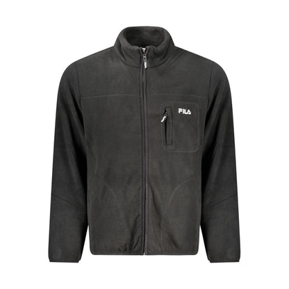 Fila Black Polyester Full-Length Jacket