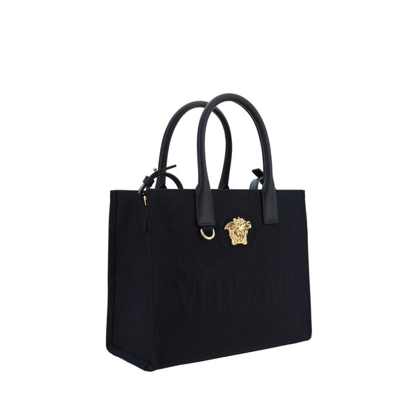 Versace - Black Cotton Shoulder Bag