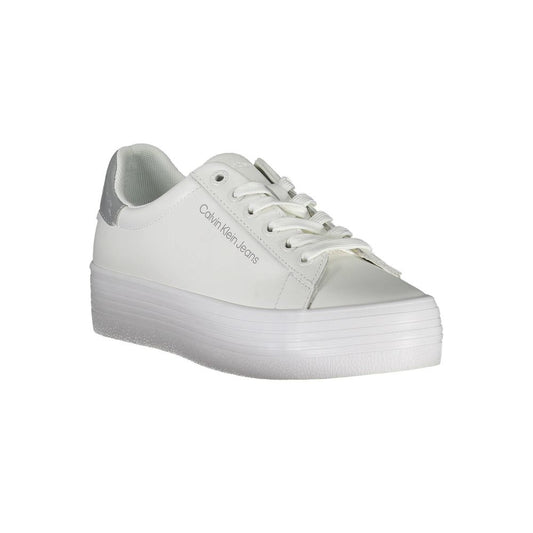 Calvin Klein White Leather Women Sneaker