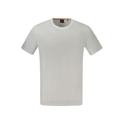 Hugo Boss White Cotton Mens T-Shirt