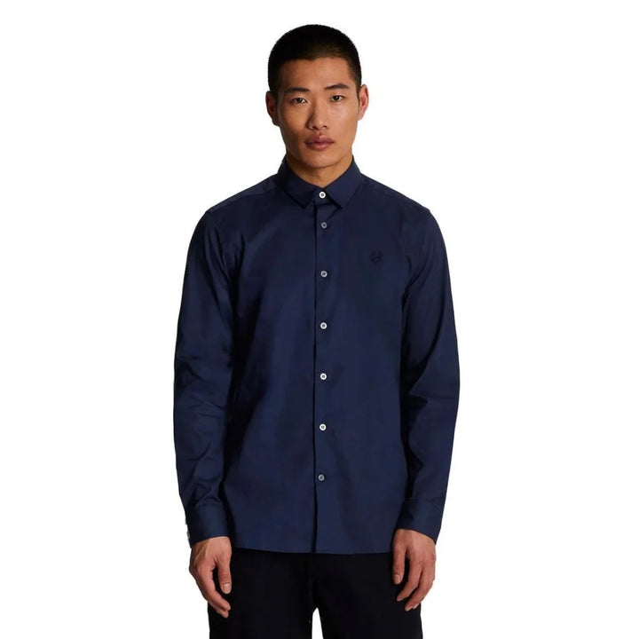 Lyle & Scott Blue Cotton Dress Shirt