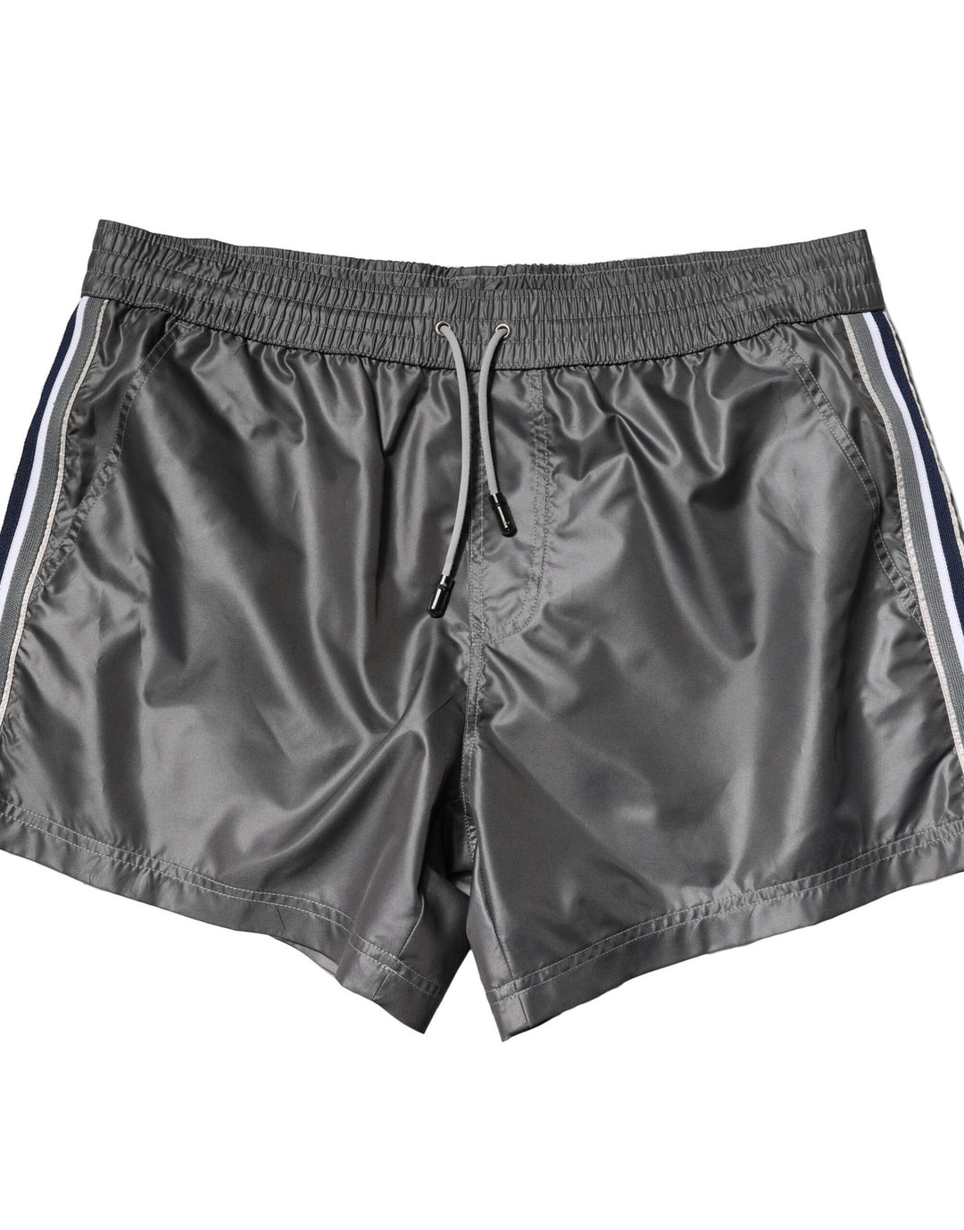 Dolce &amp; Gabbana Gray Polyester Mid Waist Casual Bermuda Shorts