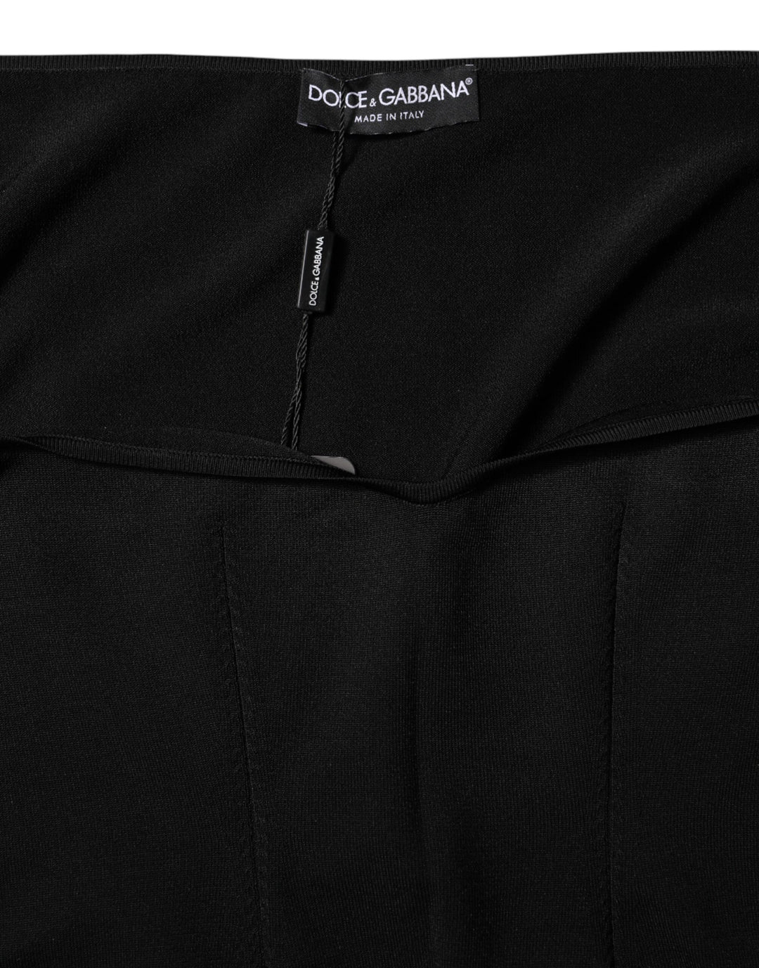Dolce &amp; Gabbana Black Viscose Long Sleeve Pullover Blouse Top