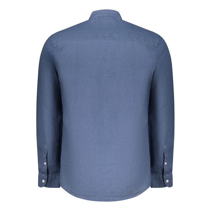 North Sails Blu Linen Men Shirt