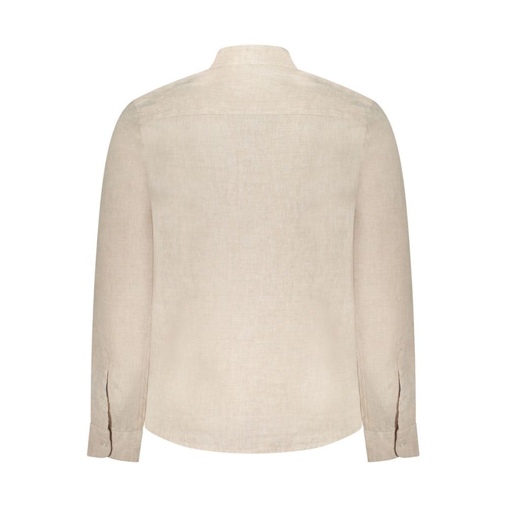 North Sails Beige Linen Men Shirt