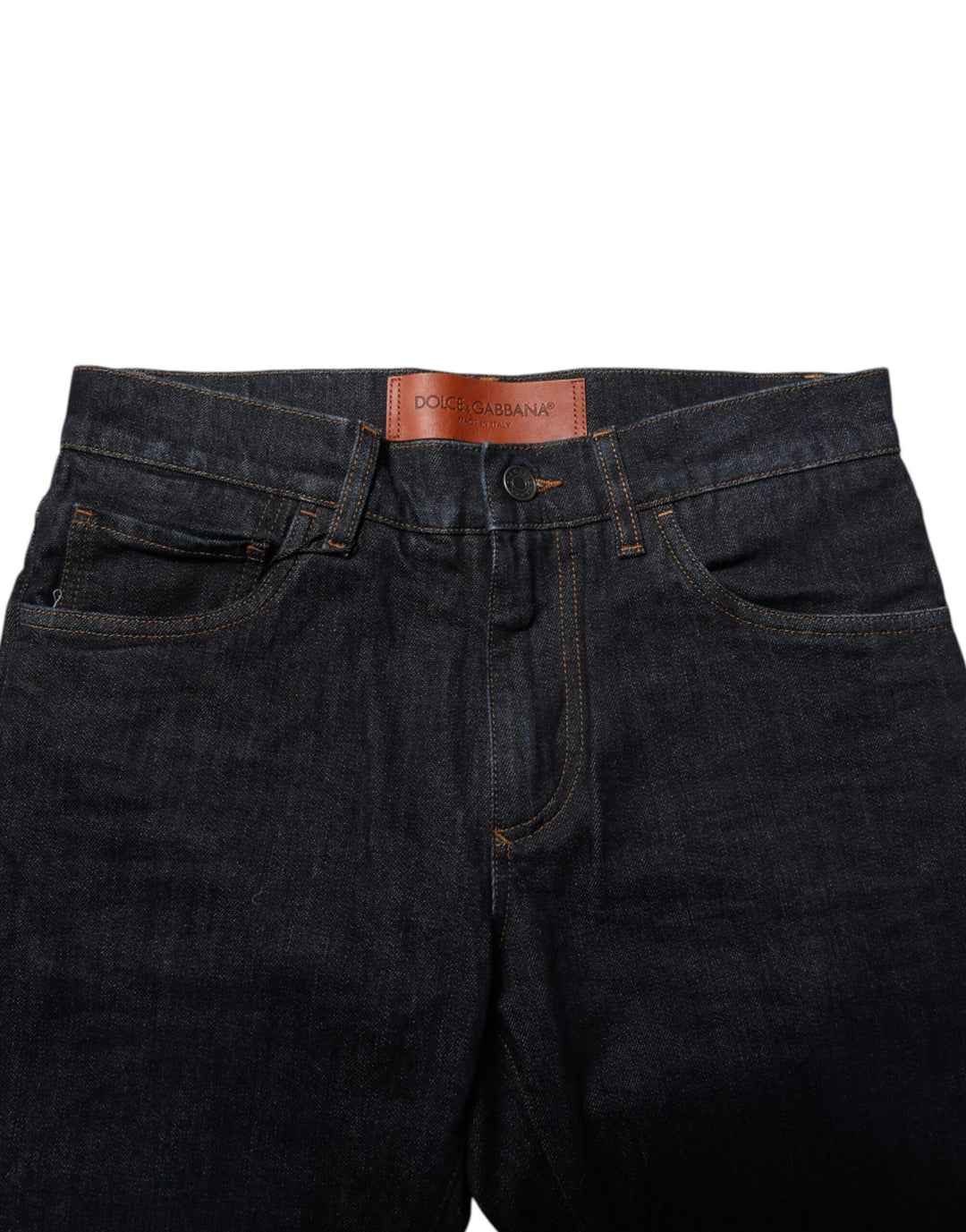 Dolce &amp; Gabbana Black Cotton Skinny Denim Men Jeans
