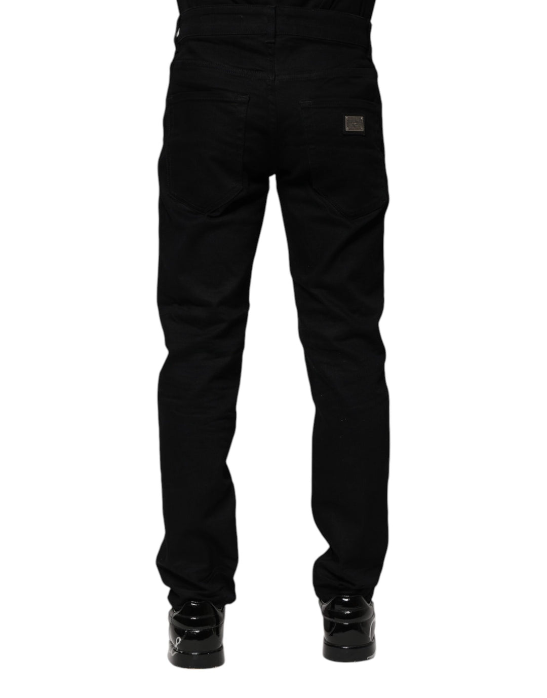 Dolce &amp; Gabbana Black Cotton Skinny Denim Jeans
