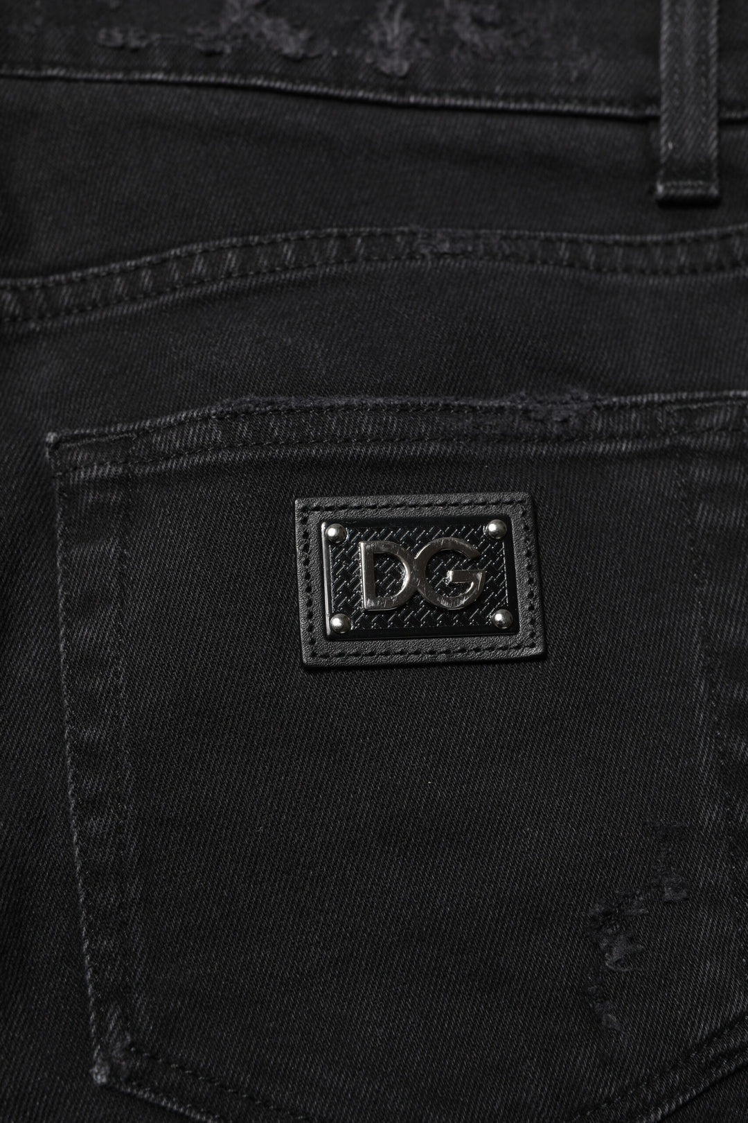 Dolce &amp; Gabbana Black Cotton Skinny Men Denim Jeans