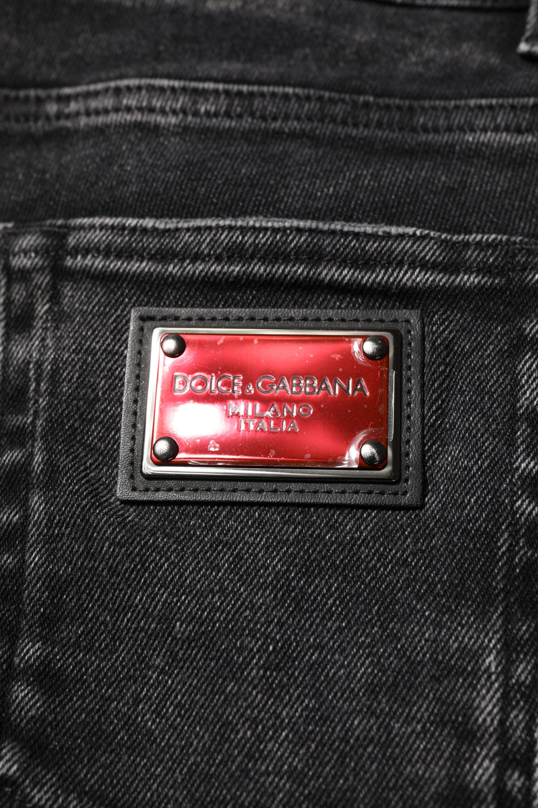 Dolce &amp; Gabbana Black Cotton Skinny Men Denim Jeans