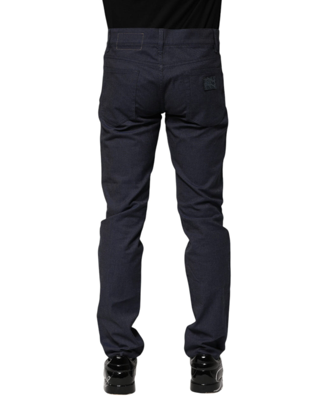 Dolce &amp; Gabbana Dark Blue Cotton Skinny Denim Jeans