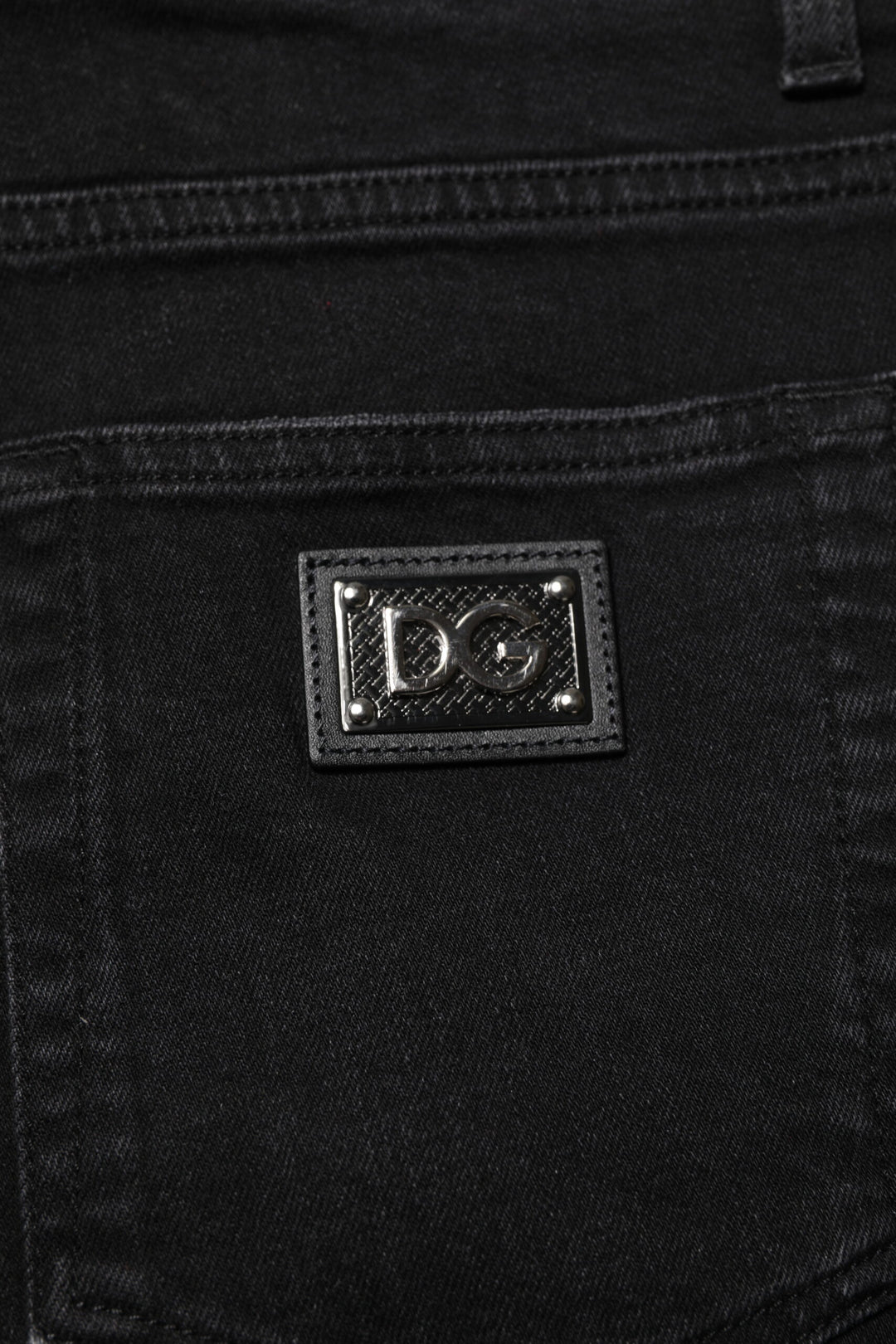 Dolce &amp; Gabbana Black Cotton Skinny Men Denim Jeans