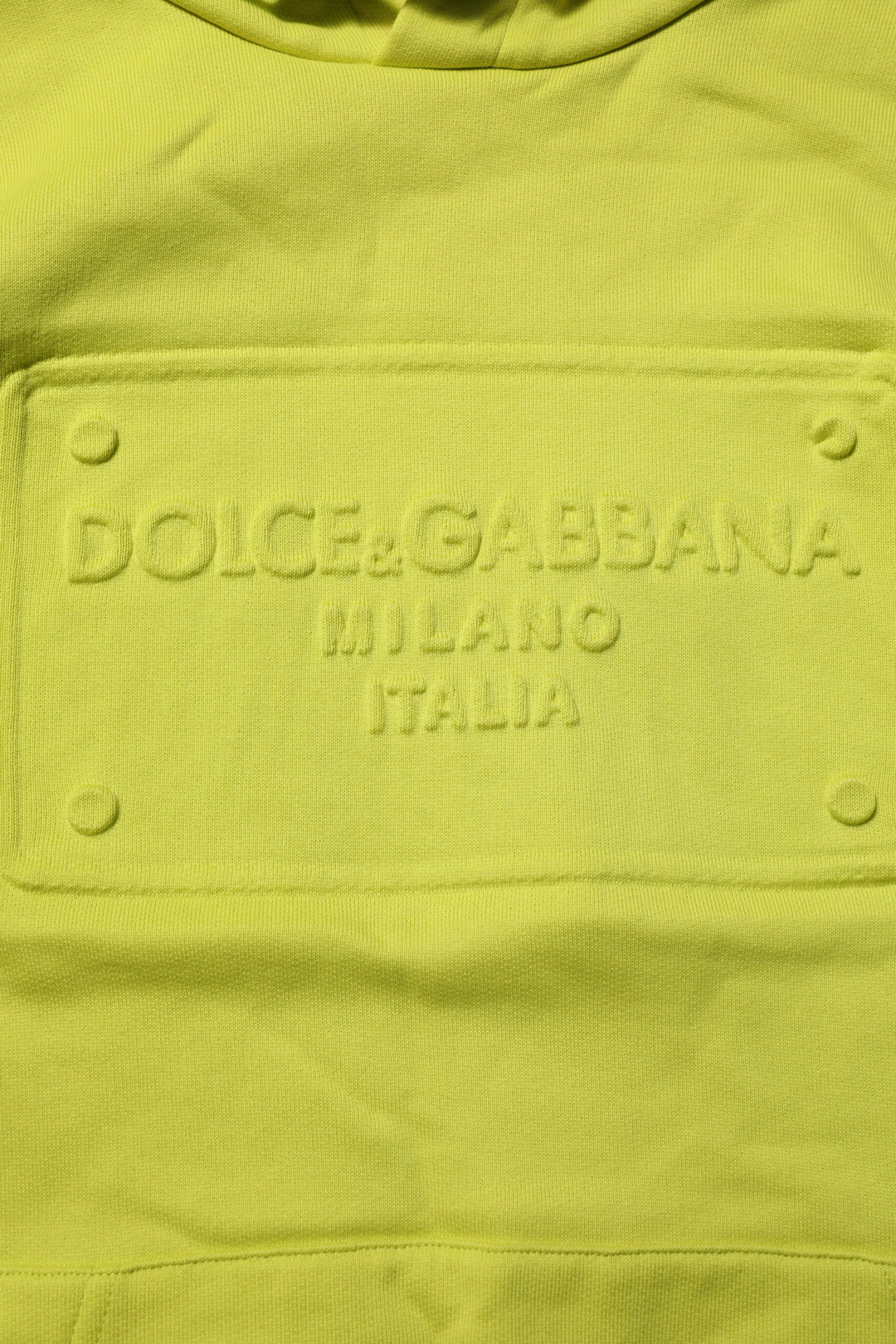 Dolce &amp; Gabbana Green Cotton Hooded Logo Sweatshirt Sweater