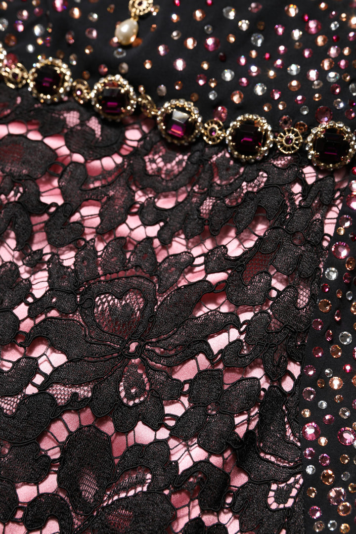 Dolce &amp; Gabbana Multicolor Embellished Mermaid Gown Dress