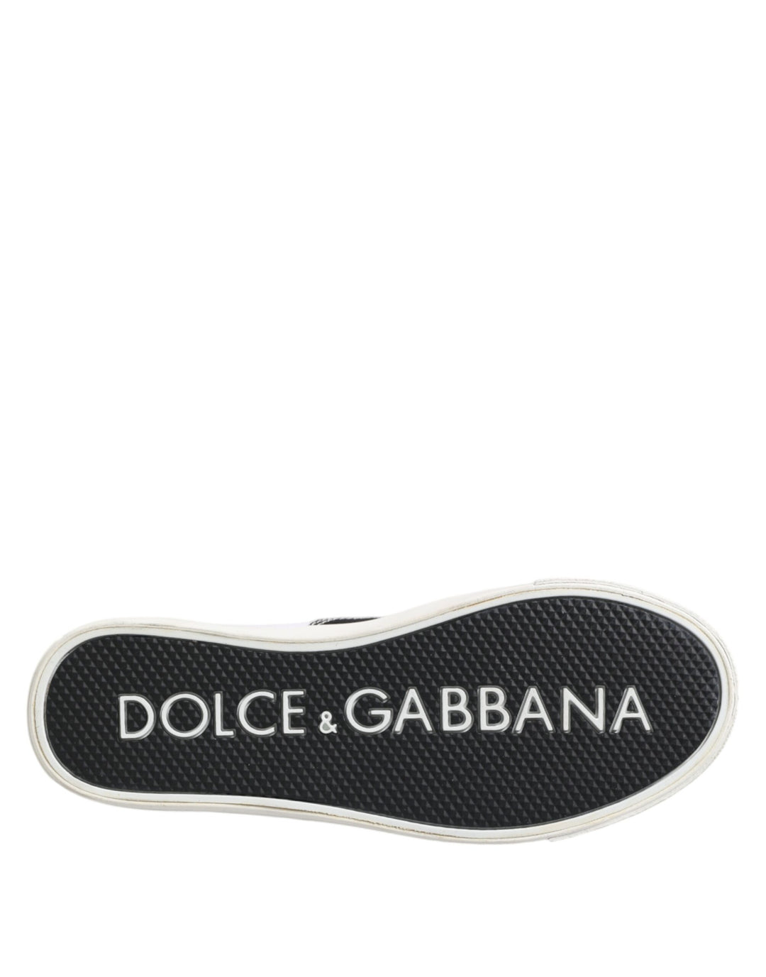 Dolce &amp; Gabbana Black Cotton Canvas Lace Up Men Sneakers Shoes