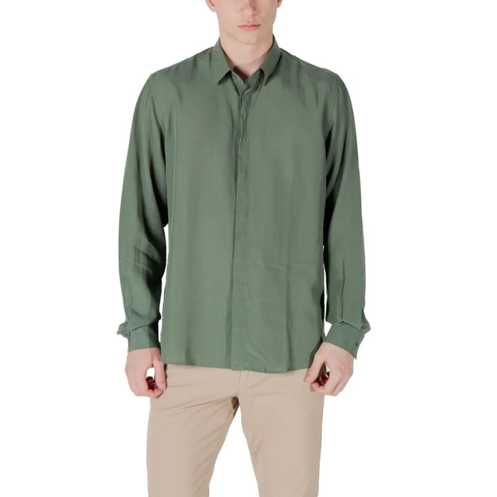 Antony Morato Bicolor Lyocell Dress Shirt