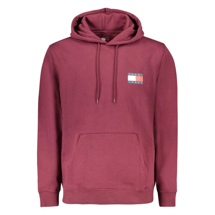 Tommy Hilfiger Red Cotton Men’s Sweatshirt with Hood