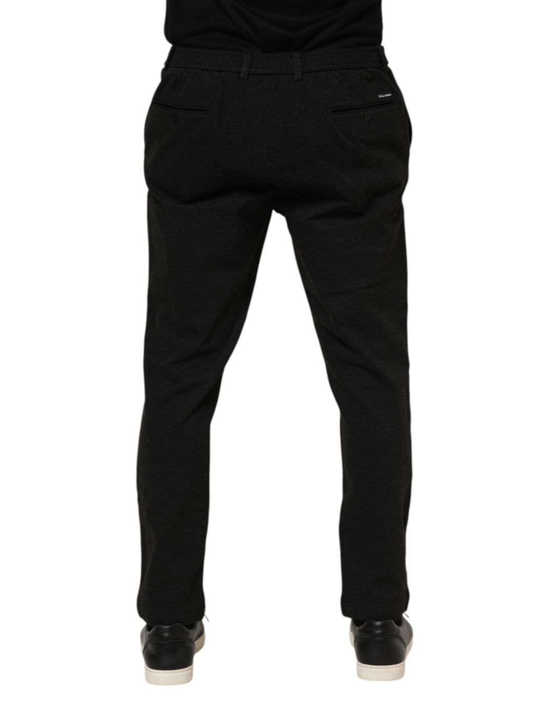 Dolce &amp; Gabbana Dark Gray Viscose Dress Men Pants
