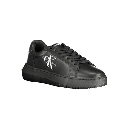 Calvin Klein Black Leather Women Sneaker