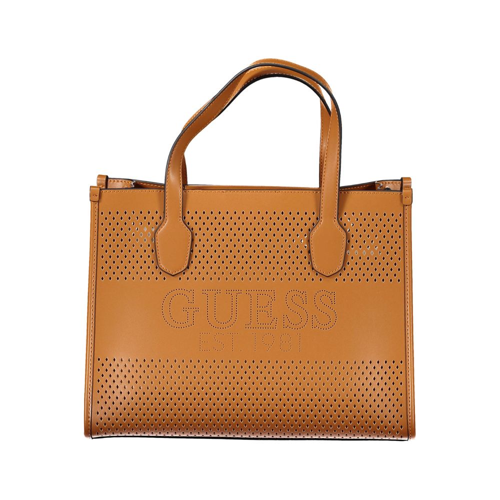 Guess Jeans Marrone Poliuretano Female Handbag