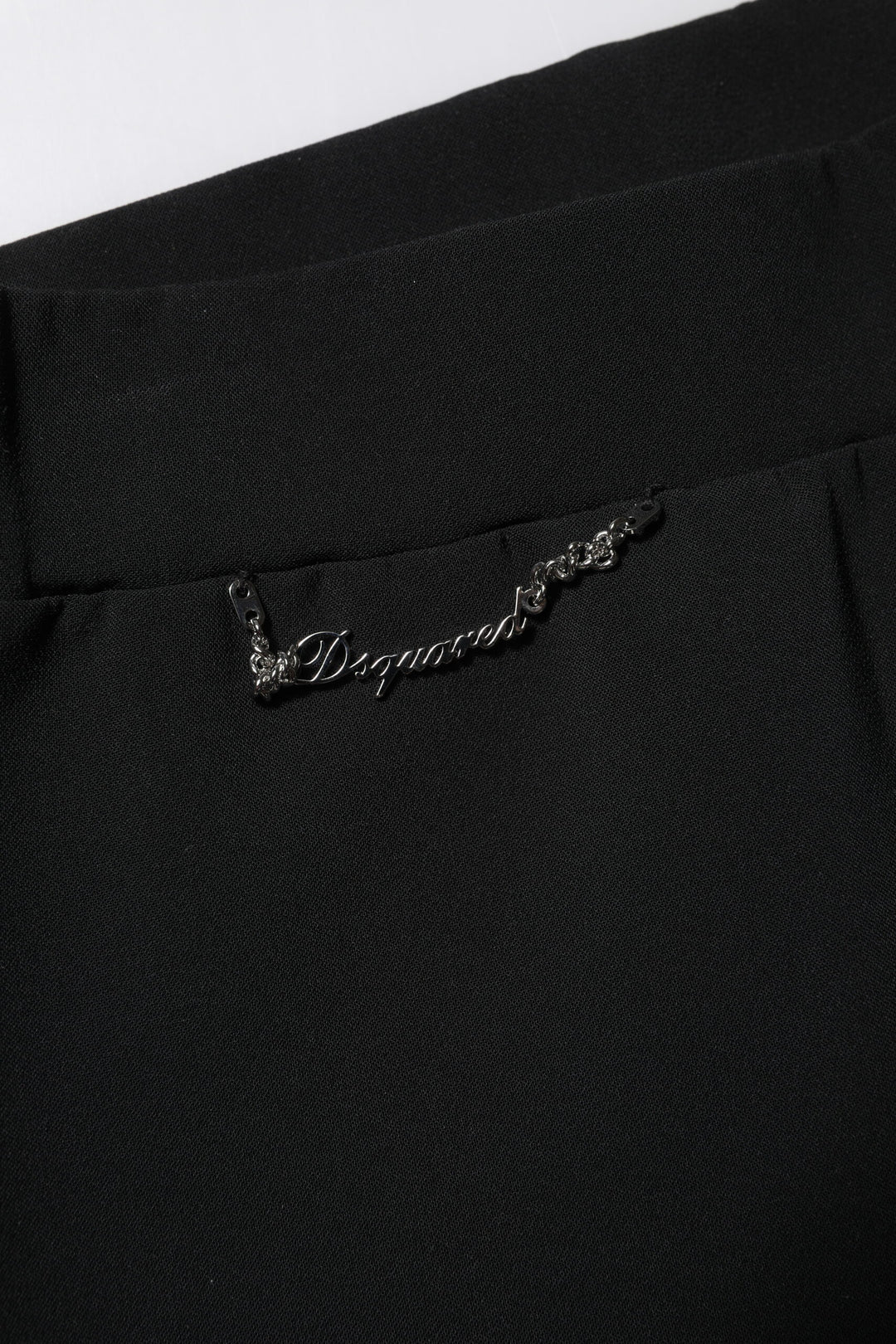 Dsquared² Black Polyester High Waisted Flared Pants