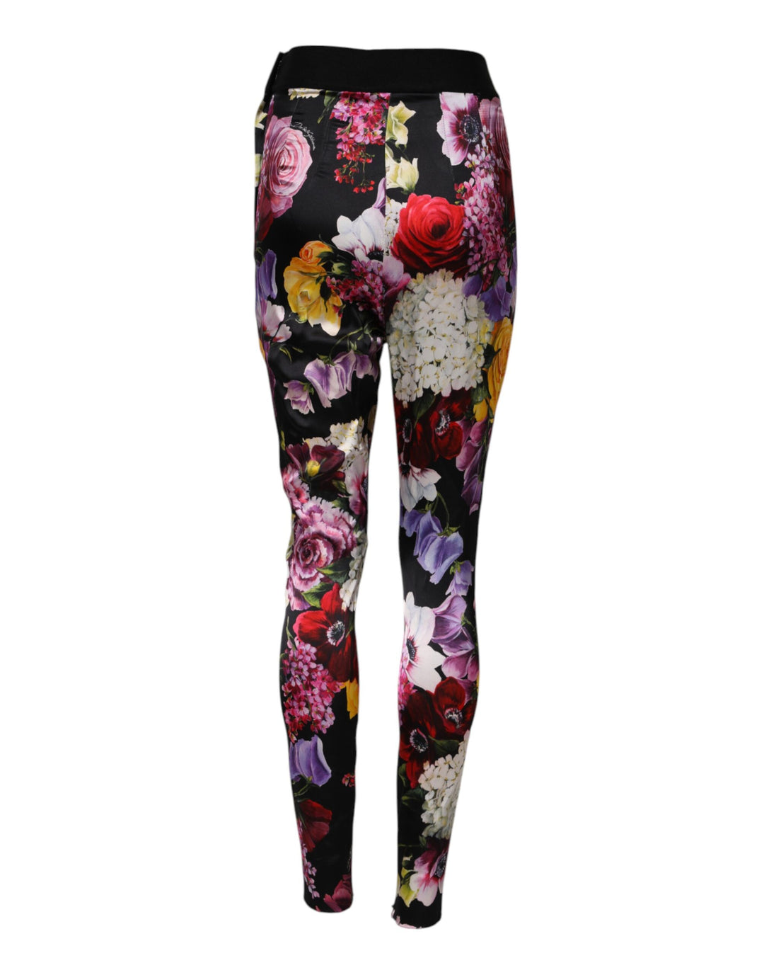 Dolce &amp; Gabbana Multicolor Floral Legging Stretch Waist Pants