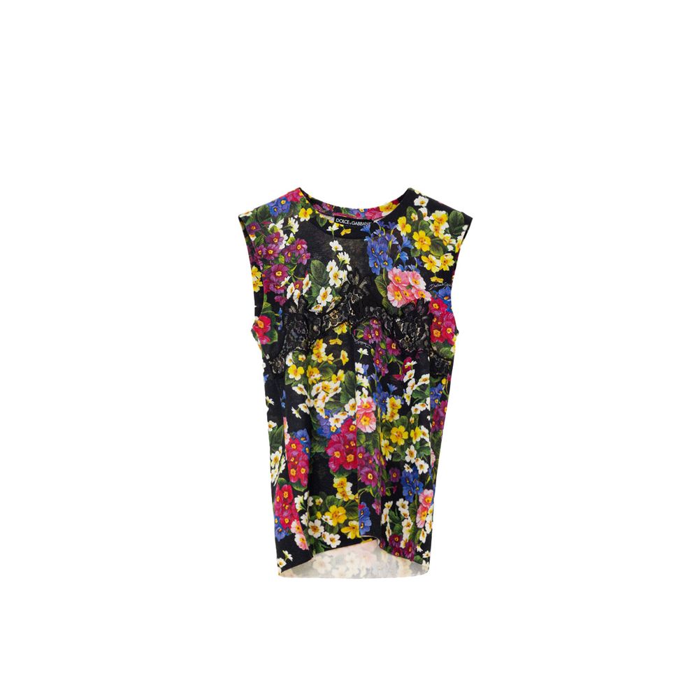 Dolce &amp; Gabbana Black Cashmere Tank Top
