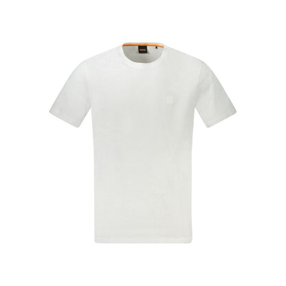 Hugo Boss White Cotton Men T-Shirt