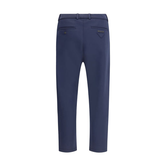 Prada Blue Polyester Casual Pants