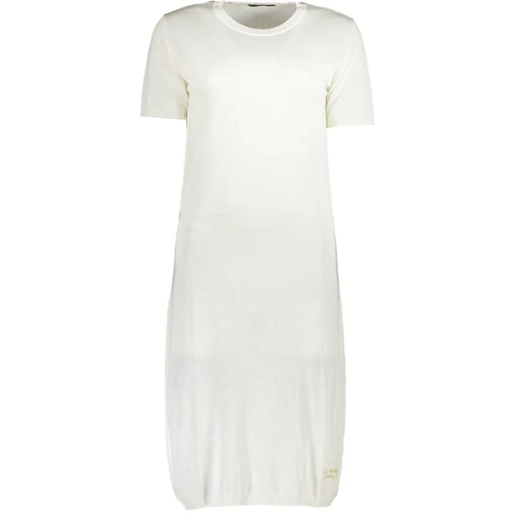 Cavalli Class Bianco Viscosa Women Dress