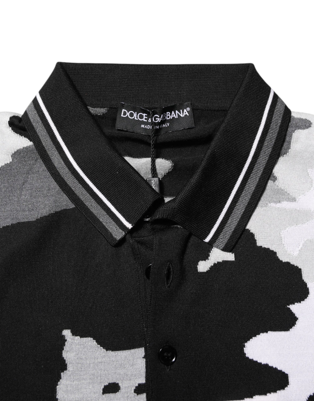 Dolce &amp; Gabbana Multicolor Camouflage Collared Polo T-shirt
