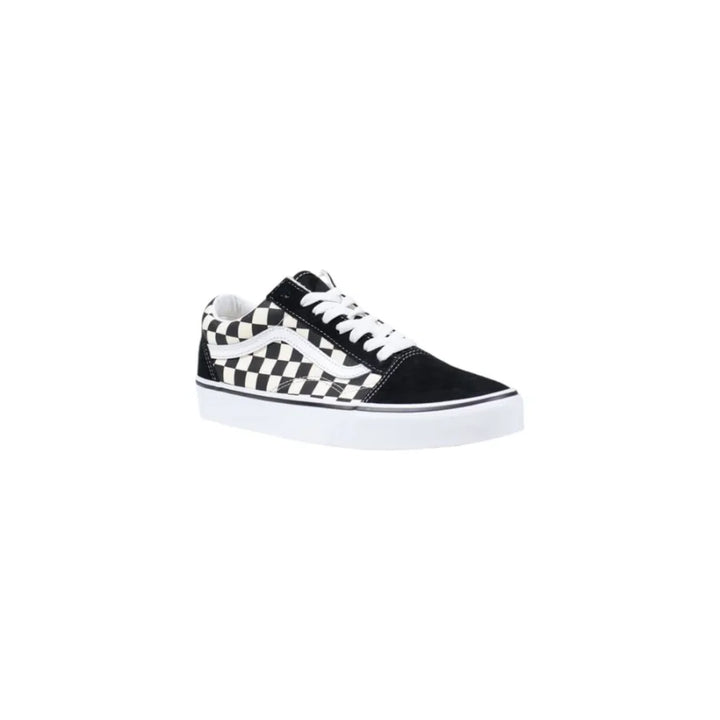 Vans Black And White Fabric Low Top Sneakers