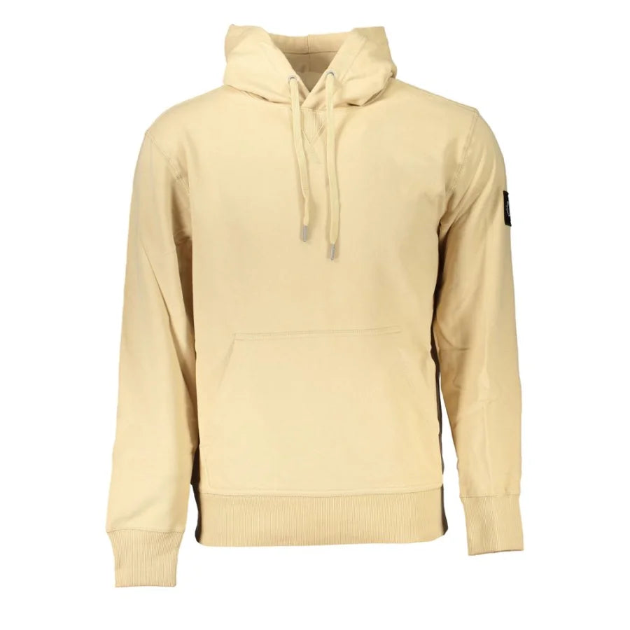 Calvin Klein Beige Cotton Men’s Sweatshirt