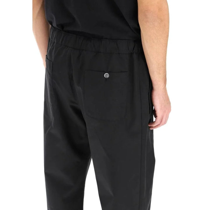 Alexander McQueen Black Cotton Casual Pants