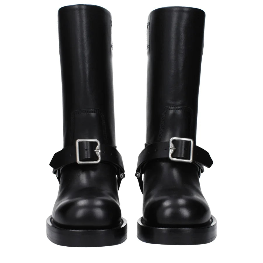 Burberry Black Leather Boots