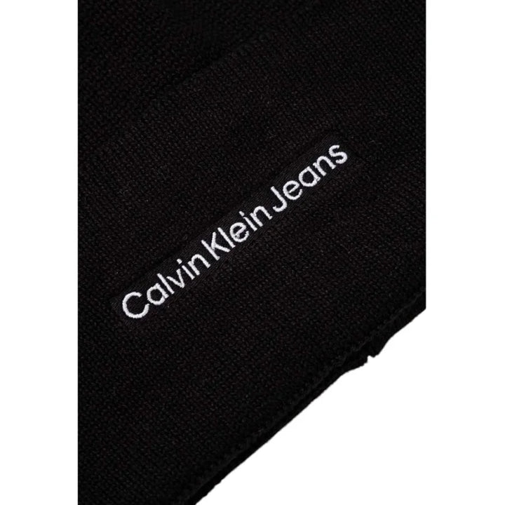 Calvin Klein Jeans Black Cotton Cap (Baseball Hat)