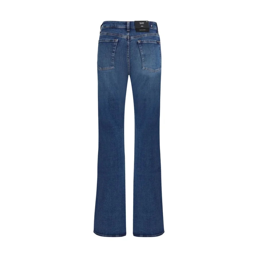 7FOR Blue Cotton Bootcut Jeans