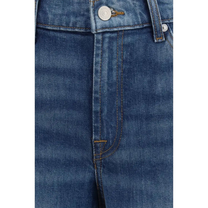 7for Blue Cotton Jeans Denim