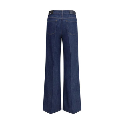 7FOR Blue Cotton Jeans Denim