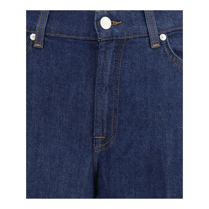 7FOR Blue Cotton Jeans Denim