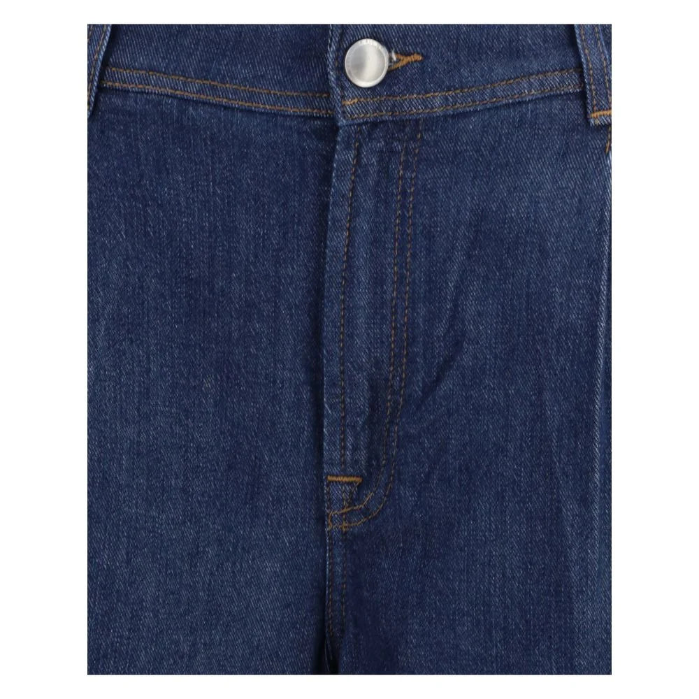 7FOR Blue Modal Jeans Denim