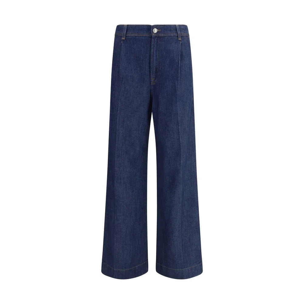 7FOR Blue Modal Jeans Denim