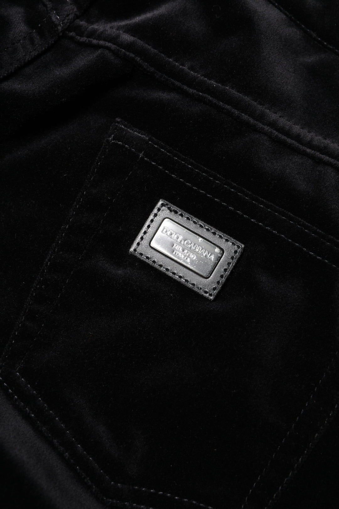 Dolce &amp; Gabbana Black Cotton Skinny Capri Cropped Denim Jeans
