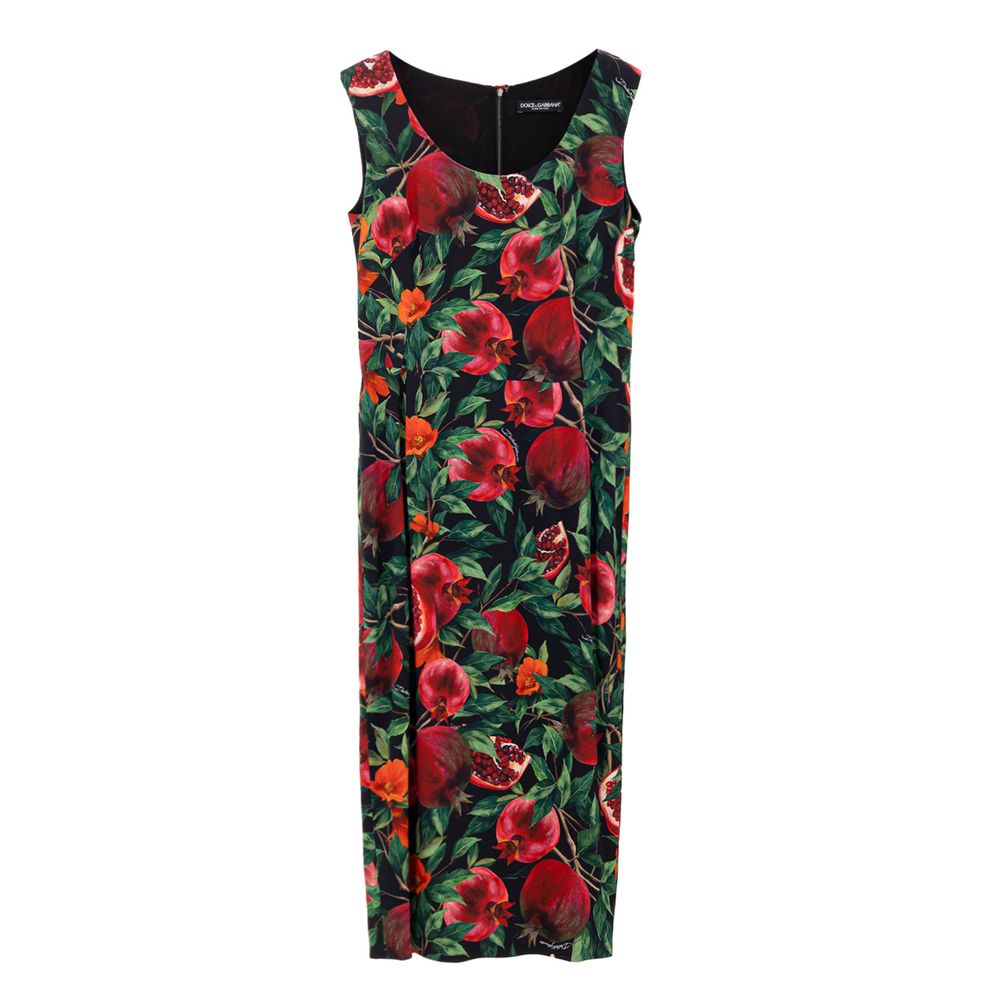 Dolce &amp; Gabbana Bicolor Viscose Long Dress