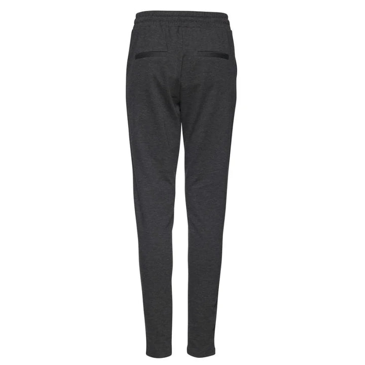 ICHI Gray Polyester Casual Pants