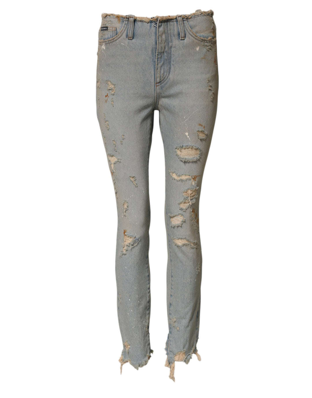 Dolce &amp; Gabbana Light Blue High Waist Skinny Denim Jeans