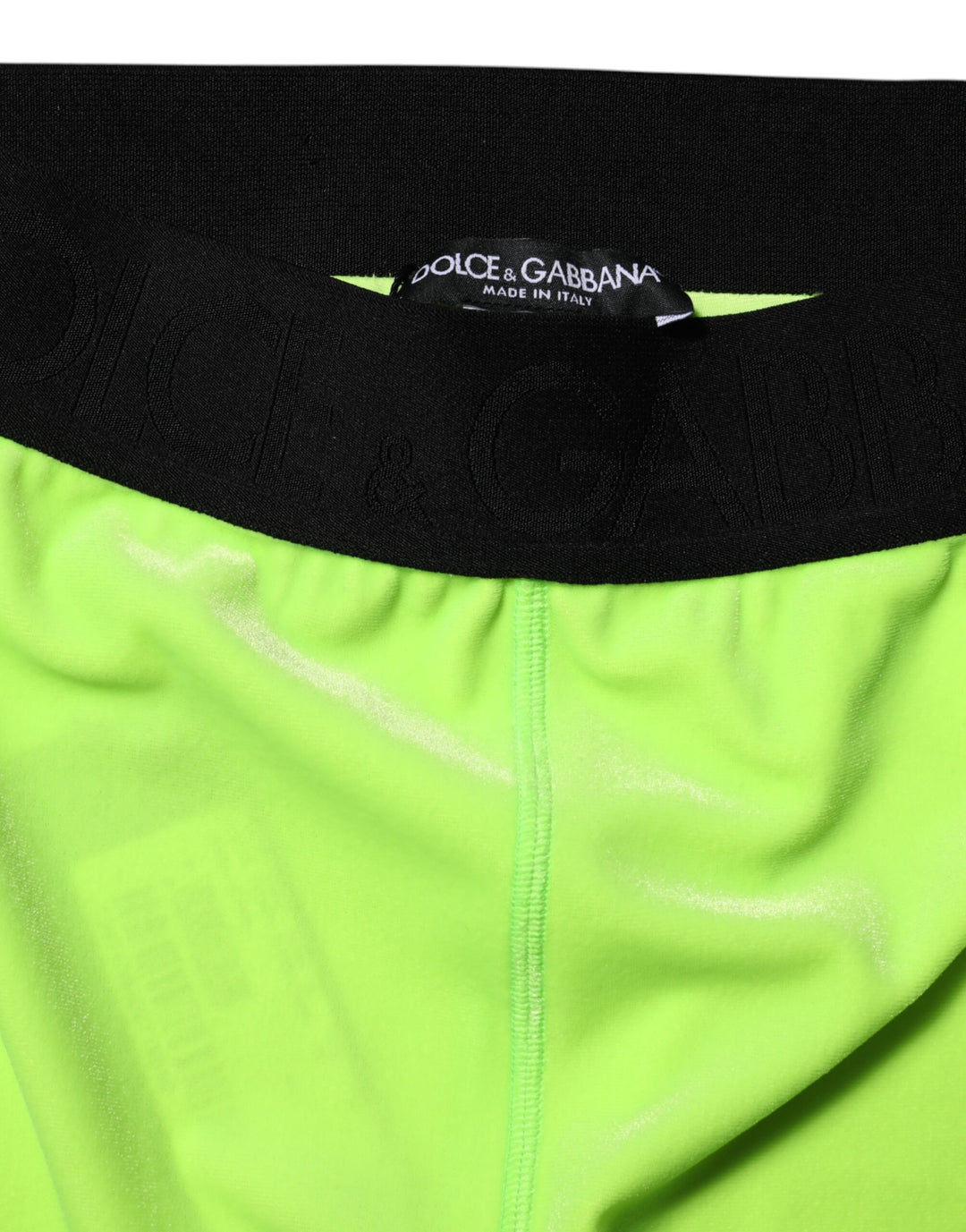 Dolce &amp; Gabbana Green Nylon Slim Fit Leggings Pants