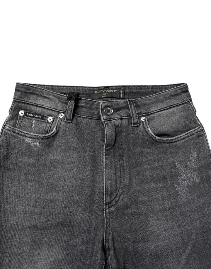 Dolce &amp; Gabbana Dark Gray AUDREY Cotton Skinny Denim Jeans