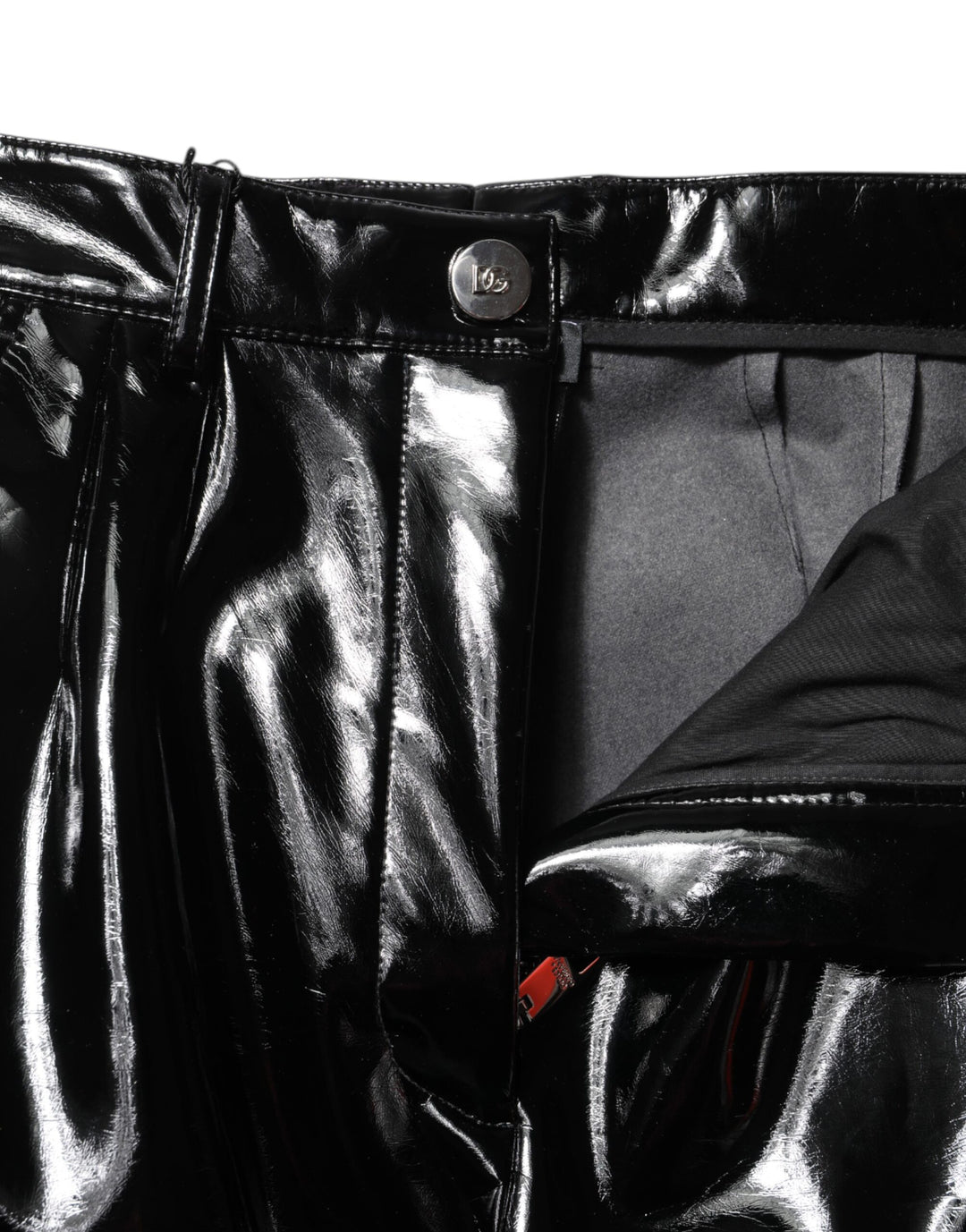 Dolce &amp; Gabbana Black High Waist Cargo Bootcut Pants