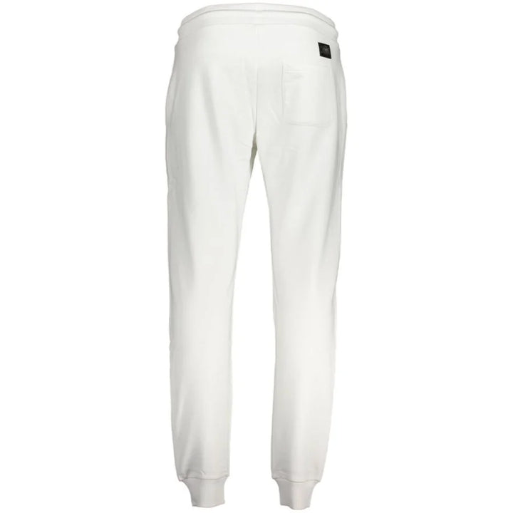 Cavalli Class Bianco Cotton Men’s Sweatpant